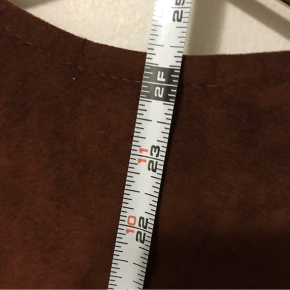 90s Short Sleeve Faux Suede Jacket - Picture 7 of 7